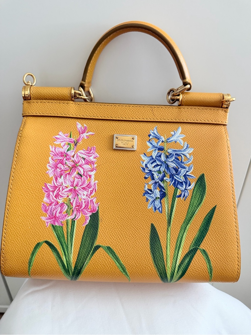 Dolce & Gabbana Small Miss Sicily Floral Crystal Embellished Leather Bag - Picture 4 of 7